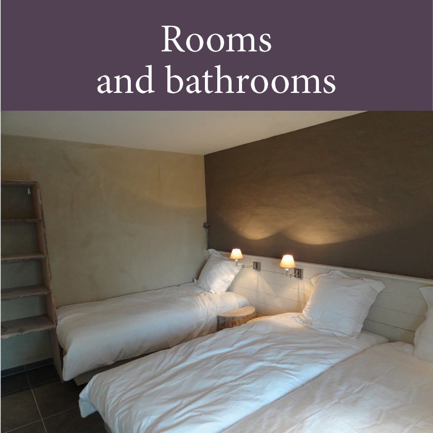 Rooms and bathrooms